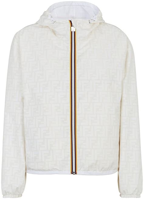 Logo Kway Fendi Cropped Jacket 